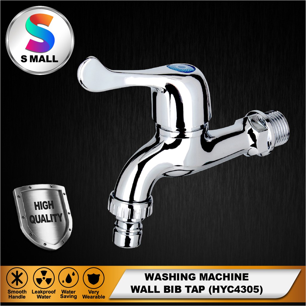 S MALL Bathroom Washing Machine Faucet Wall Bib Water Tap (HYC4305 ...