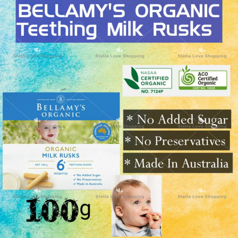 bellamy organic teething rusks