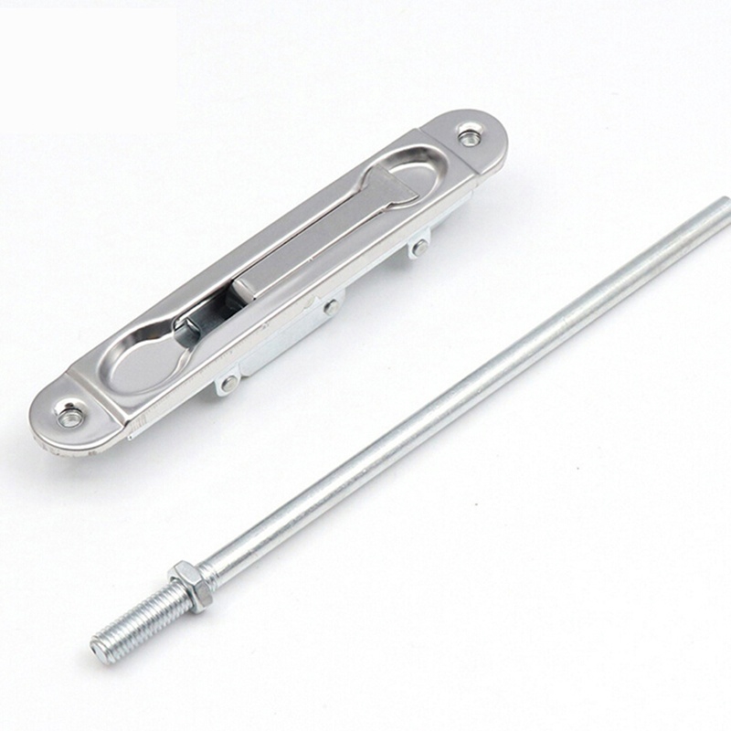 2 Pcs Set Stainless Steel Security Door Guard Lever Action Flush Bolt Latch Slide Bolt Lock Shopee Malaysia