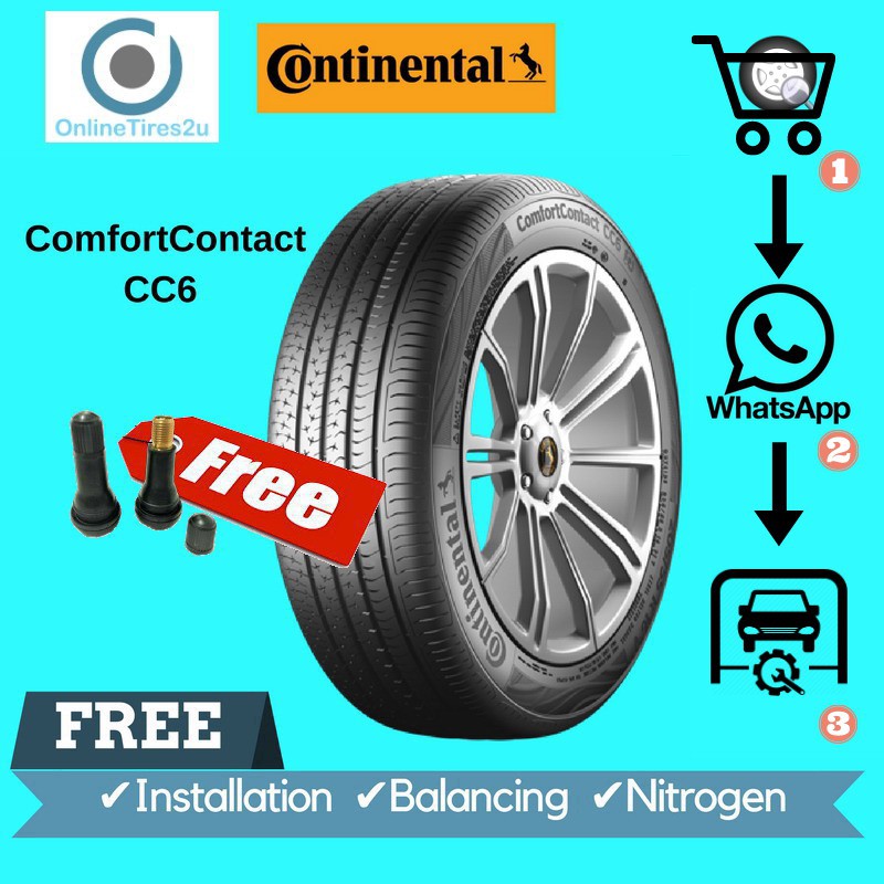 215/60R16 Continental ComfortContact CC6 (With Installation) Shopee