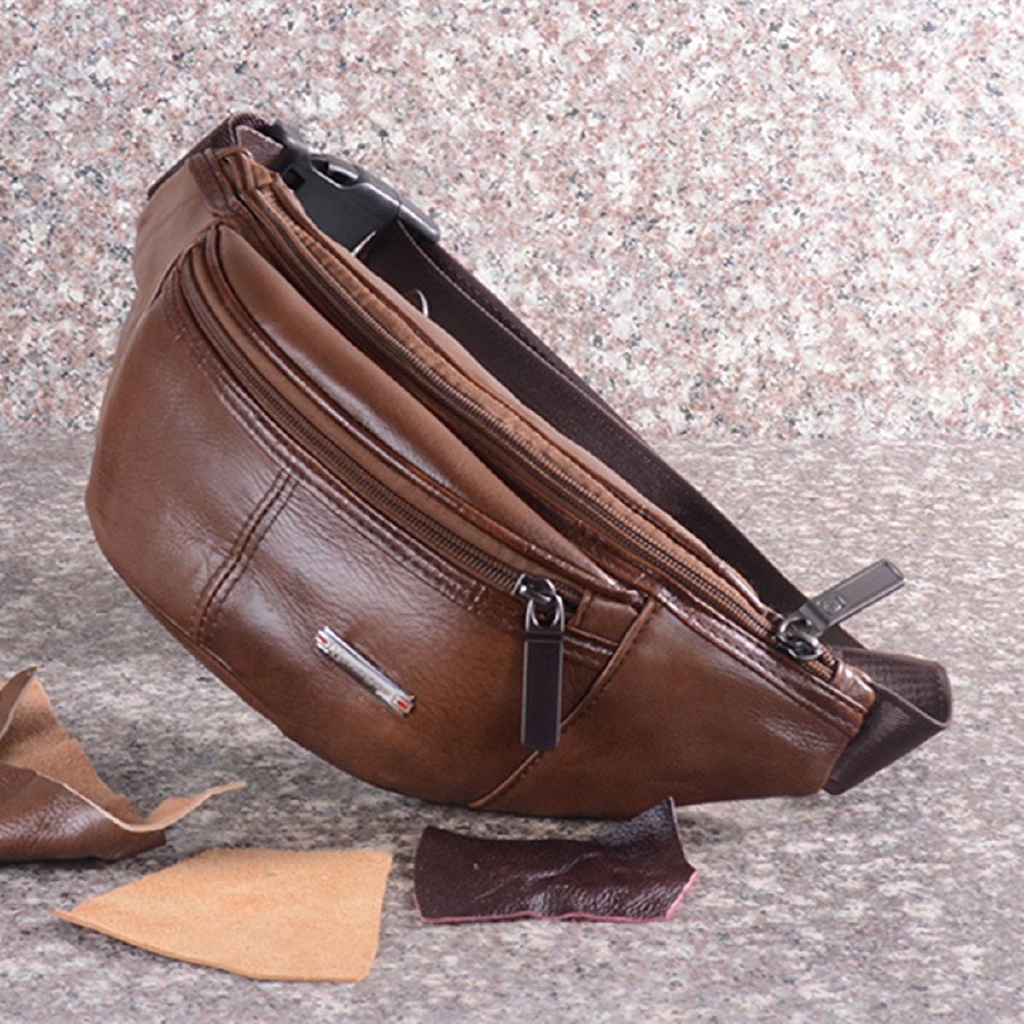 leather waist bag mens