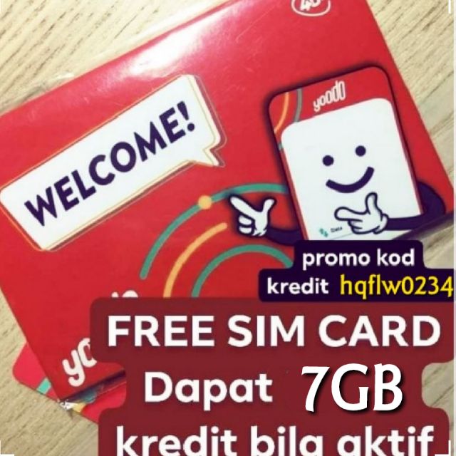 Yoodo Free Shipping Sim Card Shopee Malaysia