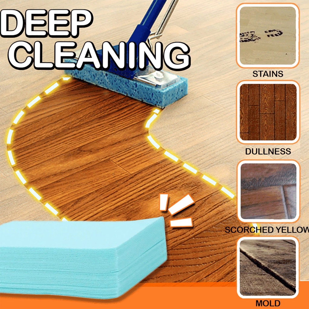 30Pcs Floor Powerful Decontamination Cleaning Sheet / Living Room Floor