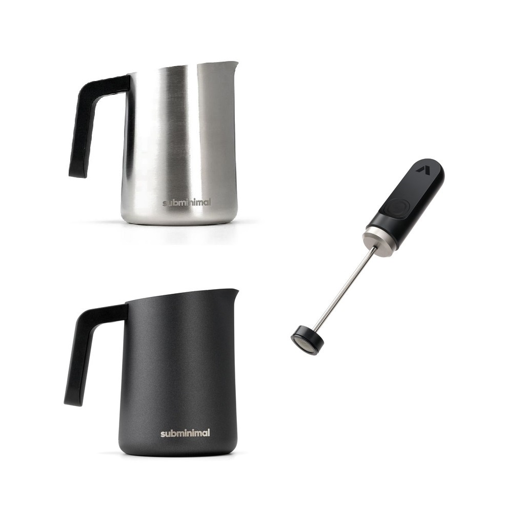 Subminimal NanoFoamer V1 V2 Lithium Combo With Flow Tip Milk Jug Milk Frother Pitcher Latte Art Outdoor foam nano