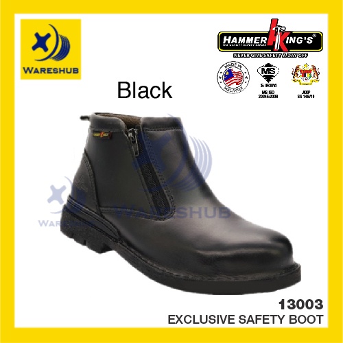 kasut safety boot black hammer