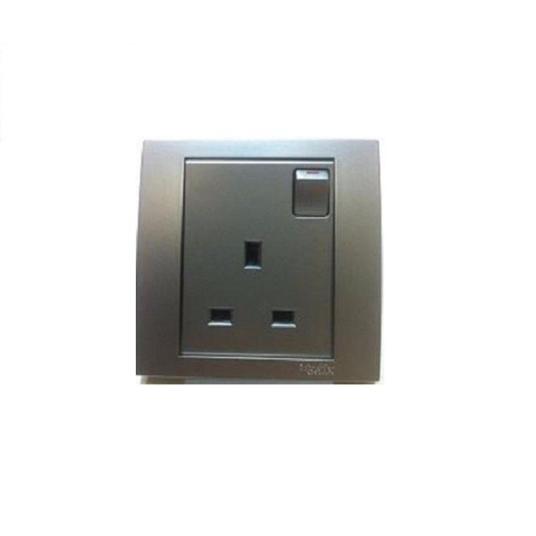 Schneider Vivace 13a Switch Socket Aluminium Silver Shopee Malaysia