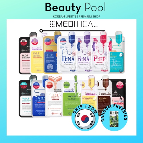 MEDIHEAL Face mask collection, Ampoule & Esssential Mask EX 10ea