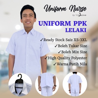 Buy Ready Stock Uniform Ppk Lelaki Baju Ppk Pembantu Perawatan Kesihatan Seetracker Malaysia