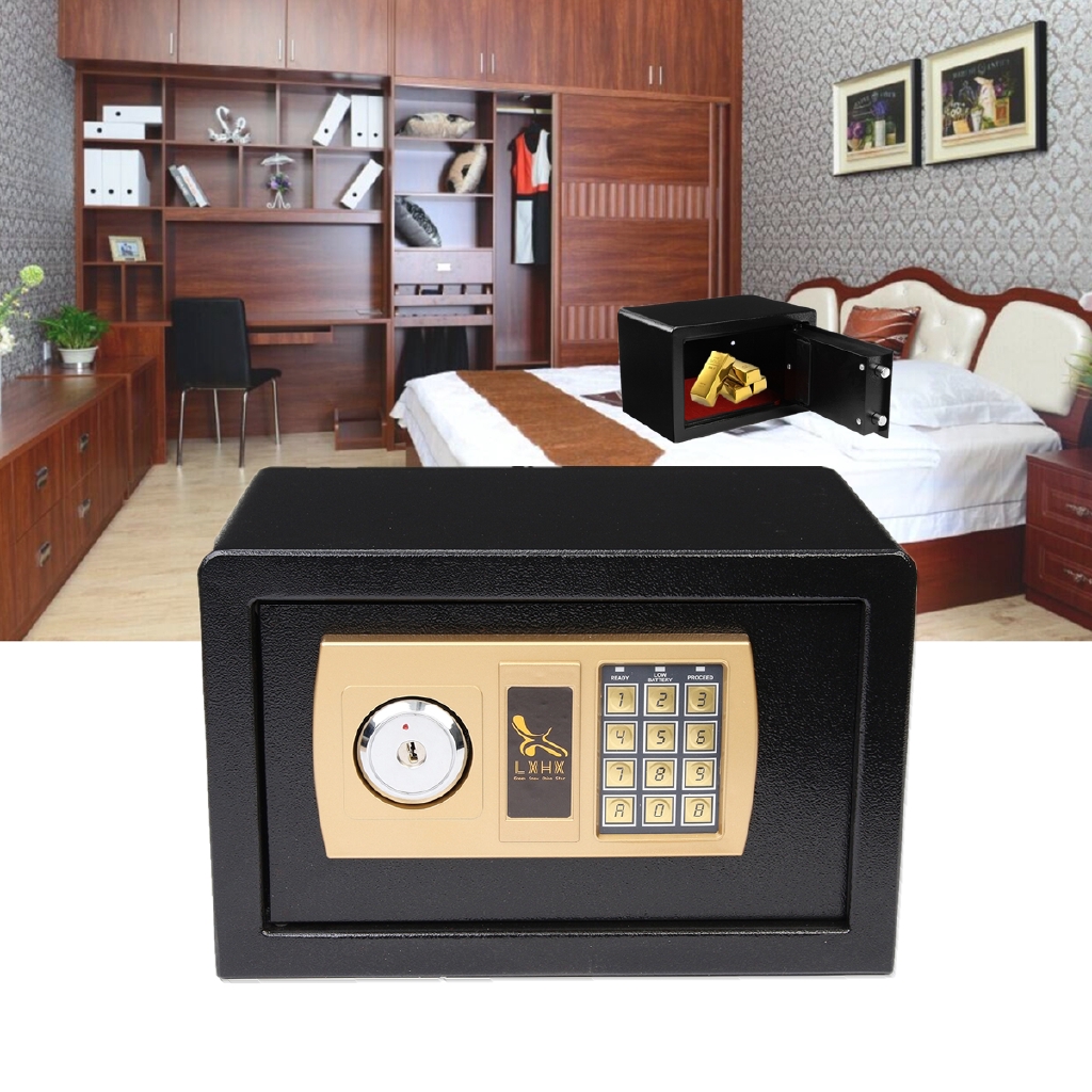 Digital Depository Drop Cash Safe Box Gun Jewelry Home Hotel Lock