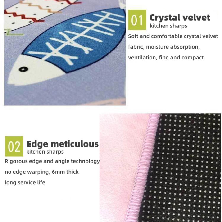 ✷COMEL [M/L/XL] Kids Pattern 3D Printing Modern Design Carpet Living Room Carpet Alas Kaki Ruang Tamu Permaidani