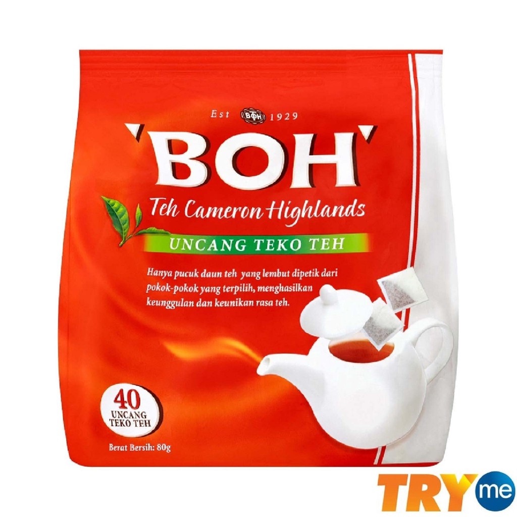 BOH Cameron Highlands Tea (40 Potbags) 2g x 40s Shopee Malaysia