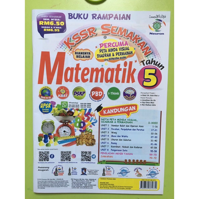 BukuLatihanKSSR(Matematik)Tahun5  Shopee Malaysia