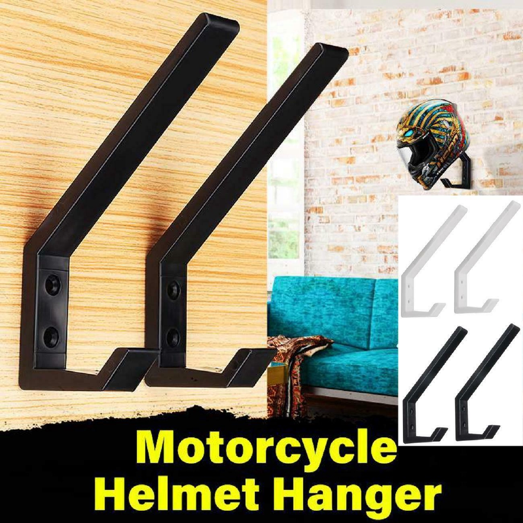 Motorcycle Helmet Holder Hook Jacket Bags Wall Mount Display Rack Hanger Claw