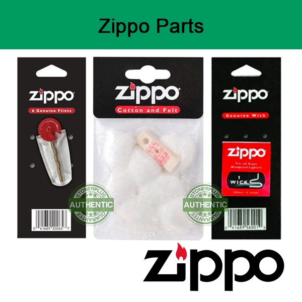 Zippo Replacement Accessories Kit (Flint, Wick, Cotton  Felt) Original  Parts | Shopee Malaysia