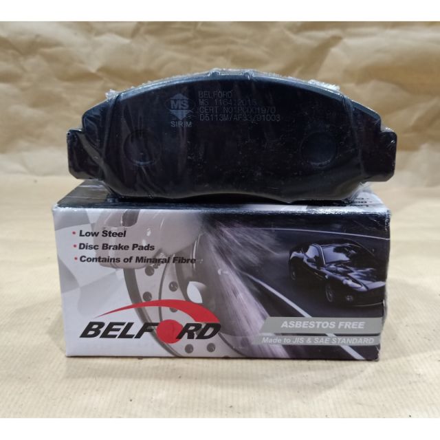 BELFORD DISC BRAKE PAD FRONT HONDA CIVIC SNA FD,TRO FB/ACCORD SDA,TAO