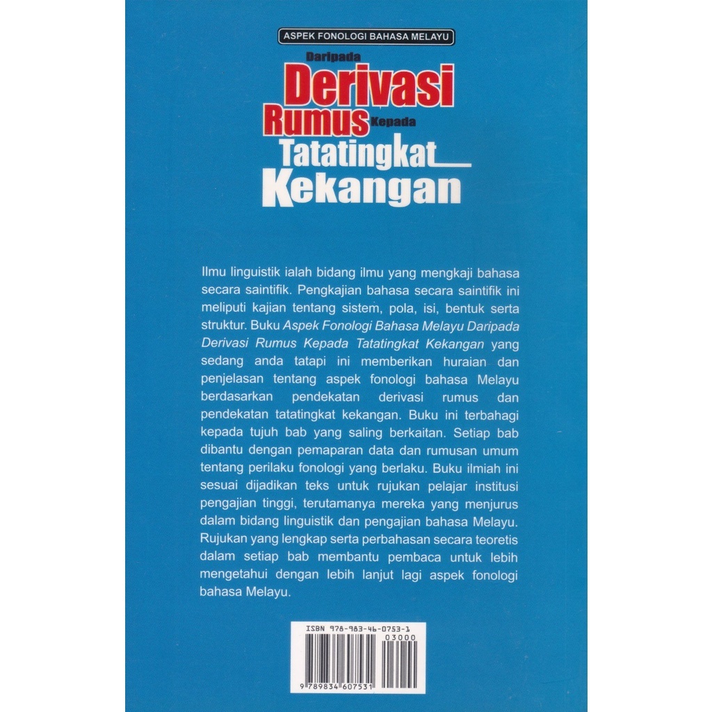 DBP: Aspek Fonologi Bahasa Melayu Daripada Derivasi Rumus Kepada ...