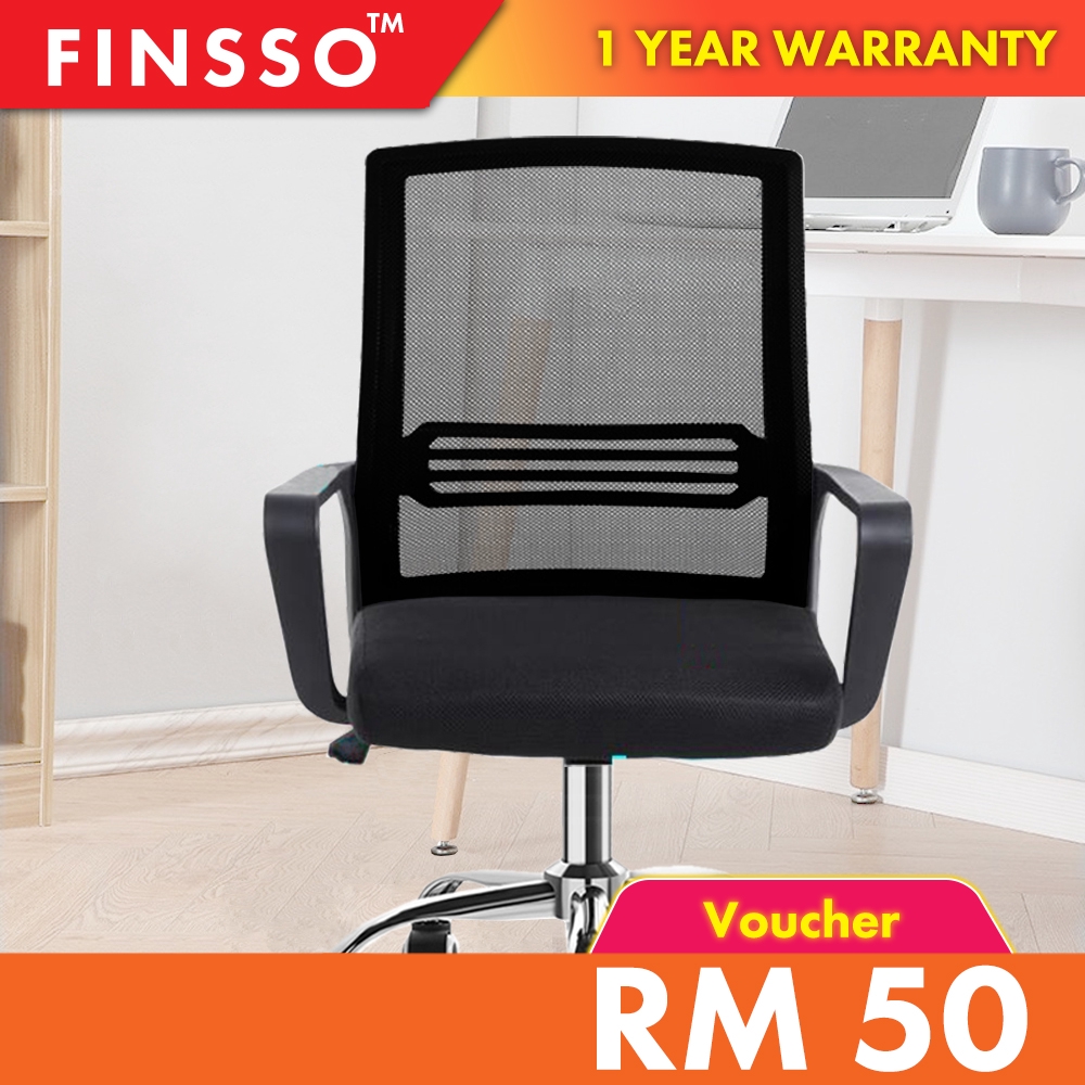 Finsso Swanky Breathable Mesh Mid Back Swivel Office Chair