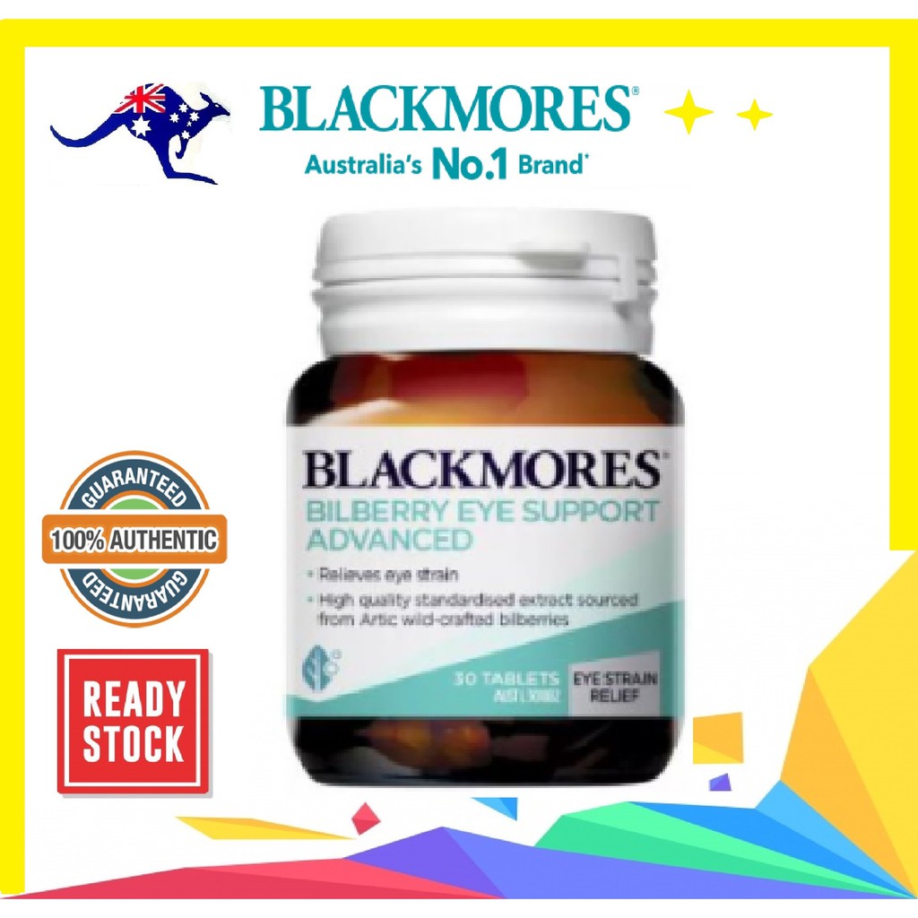 BLACKMORES Bilberry Eye Support Advanced 30 tablets | Shopee Malaysia