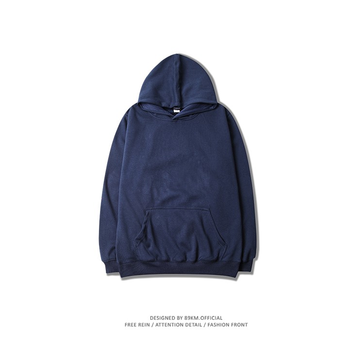 plain dark blue hoodie