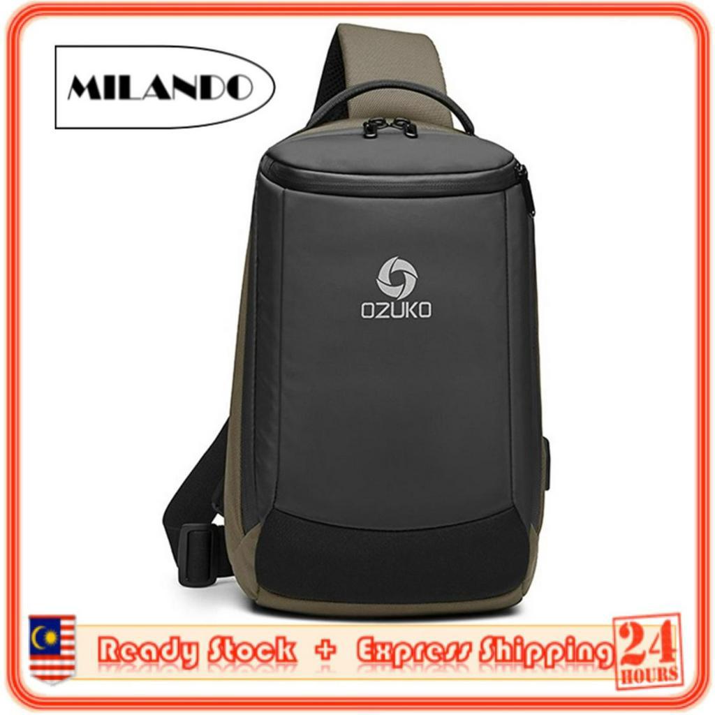 OZUKO Men Stylist Sling Bag Waterproof Anti Theft Travel Bag Business School College Sling Bag (Type 7)