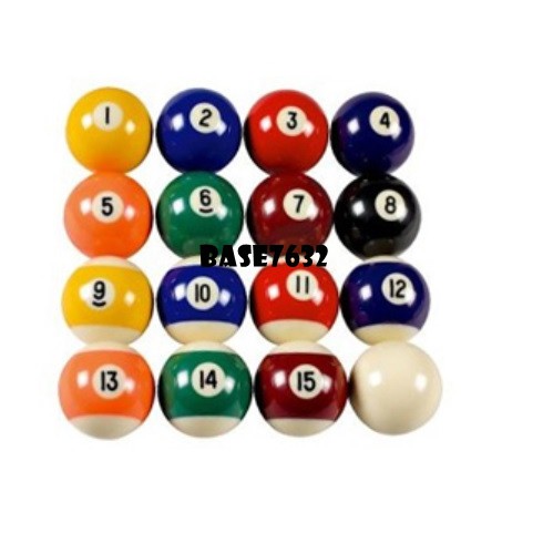 52.5mm 52mm 2 1/15 inch 16pcs Set Lucky Ball Snooker Billiard 