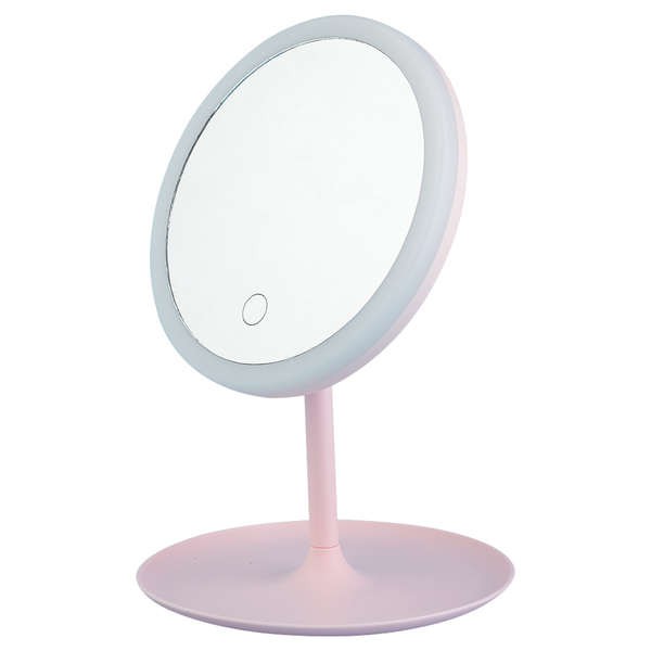 Vanity Mirrorled Makeup Mirror With Light Portable Portable Mirror Desktop Desktop Rechargeable Light Net Red Small Mirror Vanity Mirror Shopee Malaysia