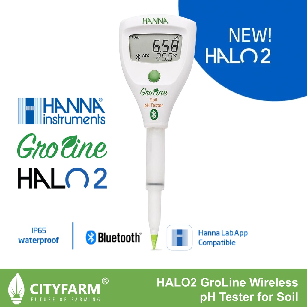 Hanna Instruments HALO2 GroLine Bluetooth Wireless pH Tester for Soil HI9810302 Shopee Malaysia