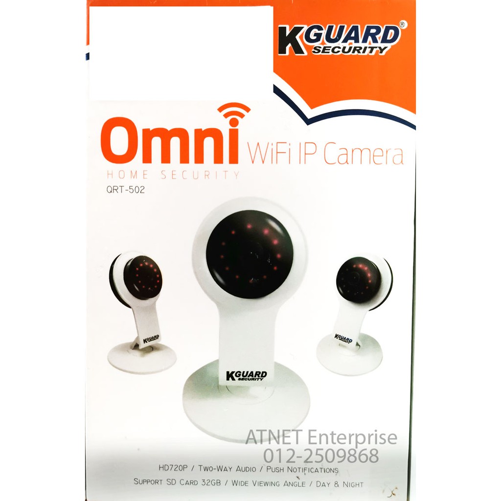 Kguard QRT-502 Wireless Omni WiFi IP Camera Tilt 720P