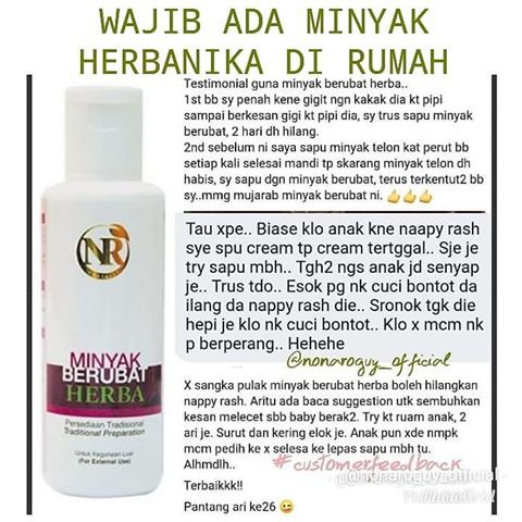 Nona Roguy Minyak Berubat Herba 120ml Shopee Malaysia