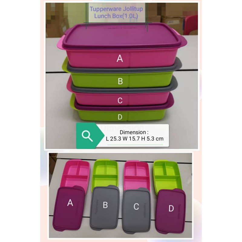 ✳️Tupperware Jollitup Lunch Box(1.0L)✳️