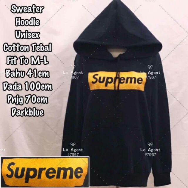 supreme gold hoodie