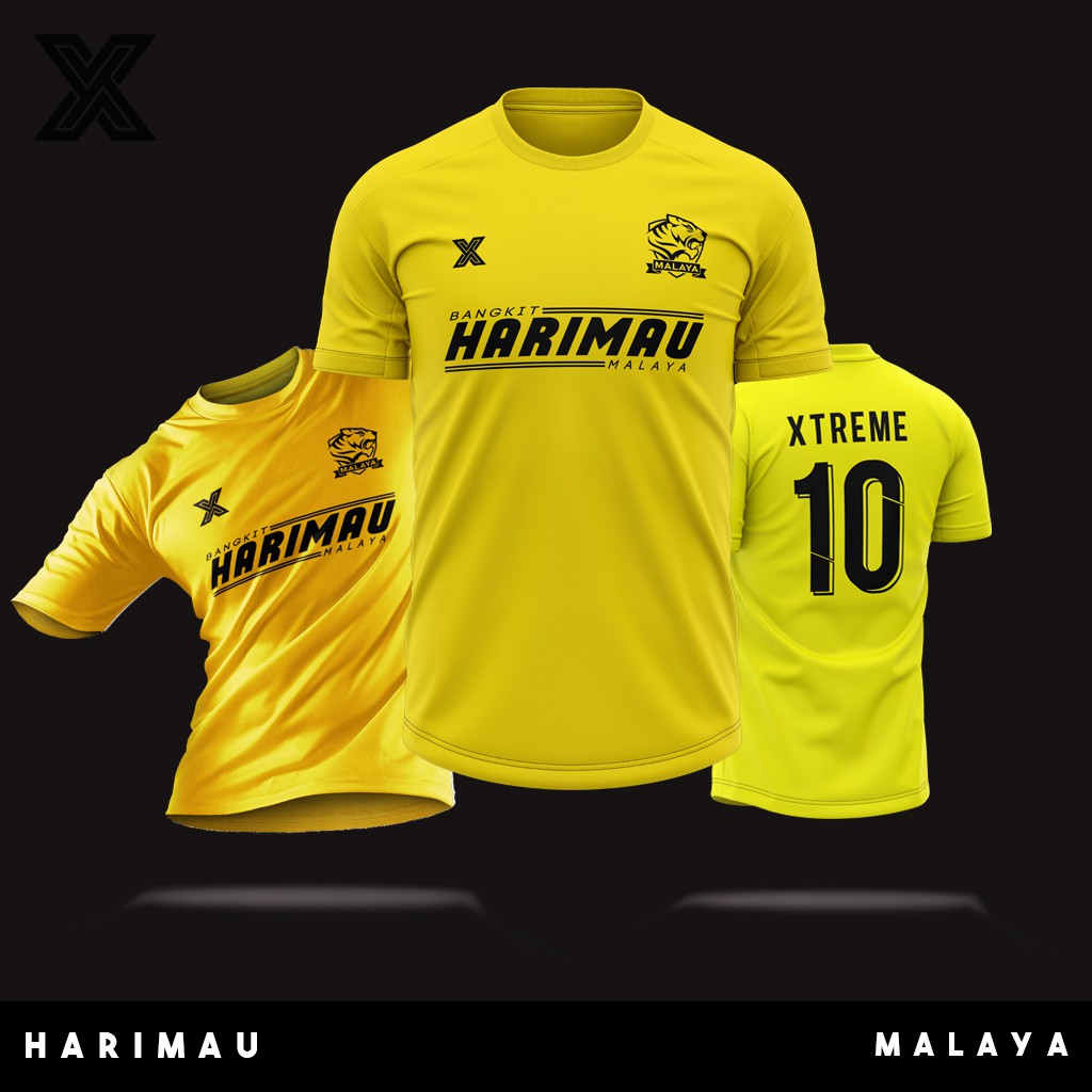 Ready Stock Harimau Malaya Yellow Black Jersey Shopee Malaysia