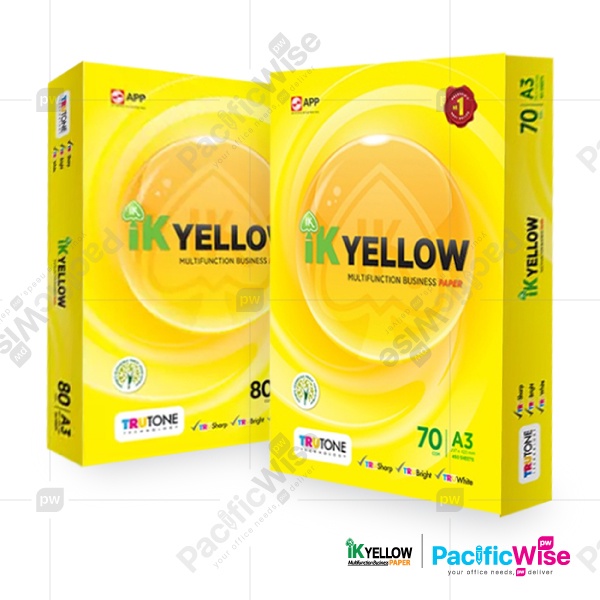 Indah Kiat/IK Yellow A3 Paper/A3 Kertas 70gsm&80gsm/Copier Paper (500's ...