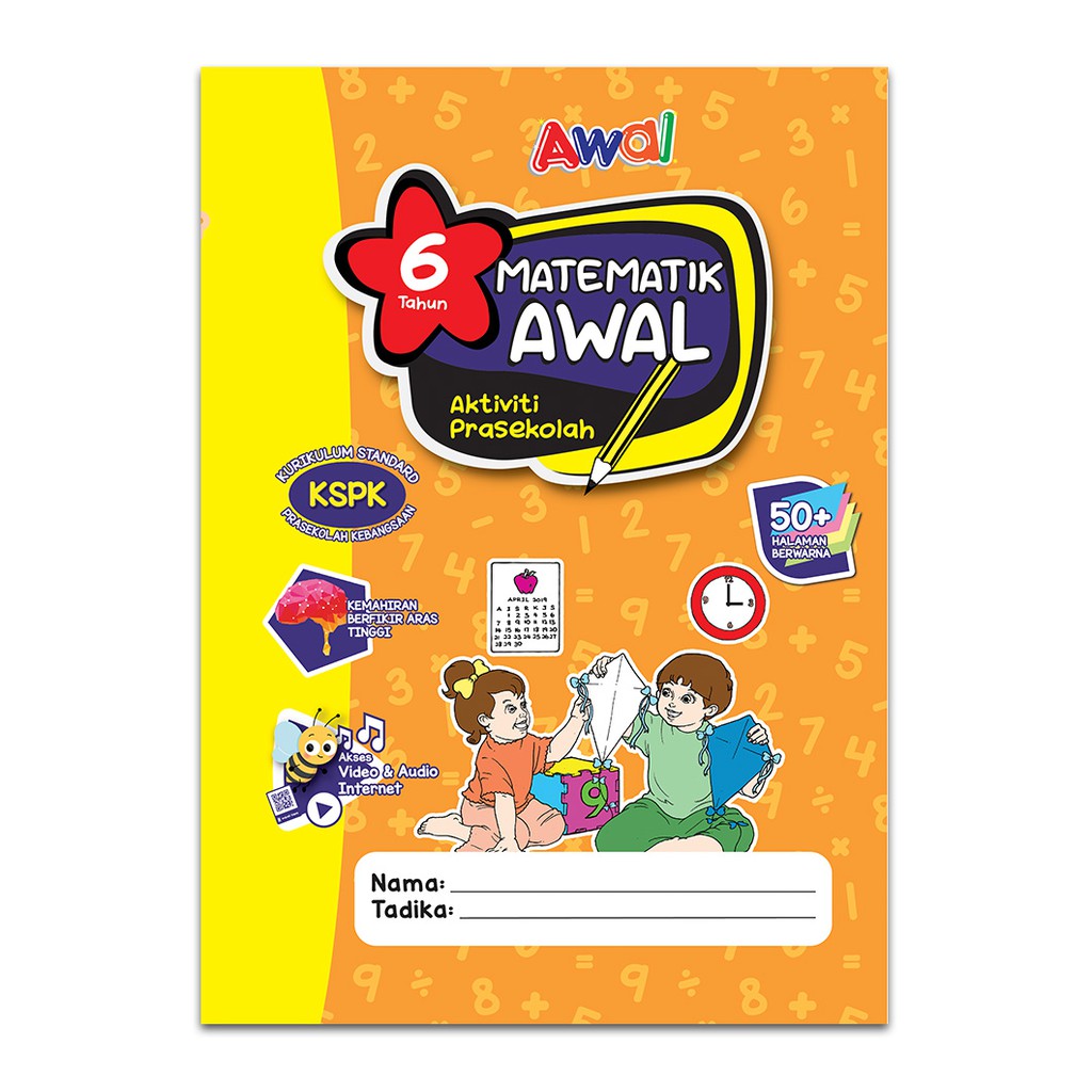 Buku Matematik Awal Aktiviti Prasekolah - 6 Tahun | Shopee ...