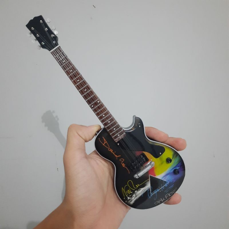 Bonus Miniature Guitar Stand Gibson Lespaul Atribute Pink Ployd Newborn