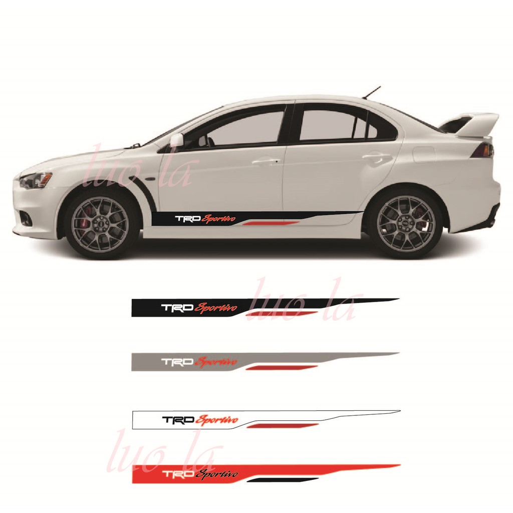 SIDE BODY STICKER TOYOTA VIOS TRD 1SET/2PCS | Shopee Malaysia