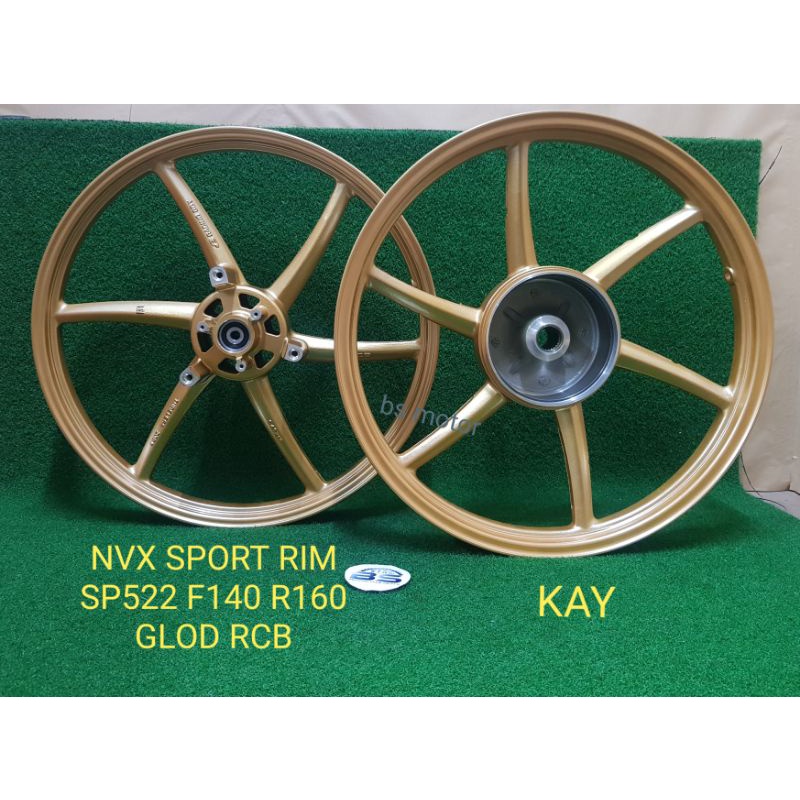 YAMAHA NVX Sport Rim SP522 F140 R160 Gold / Black Racing Boy 100% ...