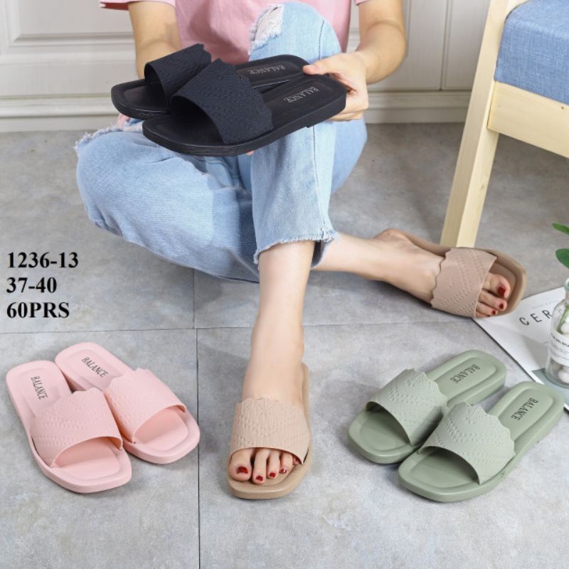 IMPORTED BALANCE JELLY SLOP SANDALS 1236-13