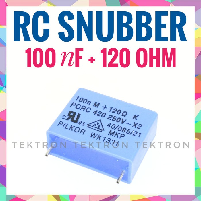 Rc snubber 100nF + 120ohm PILKOR, capacitor + resistor Shopee Malaysia