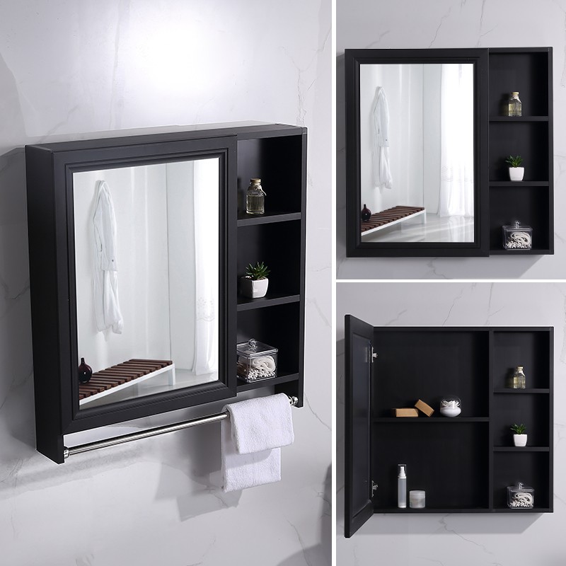 Mirrors Bathroom Mirrors Simple Washtoilet Mirror Cabinet Bathroom Wall Mounted Rack Box Toilet Wash Face Grooming Shopee Malaysia