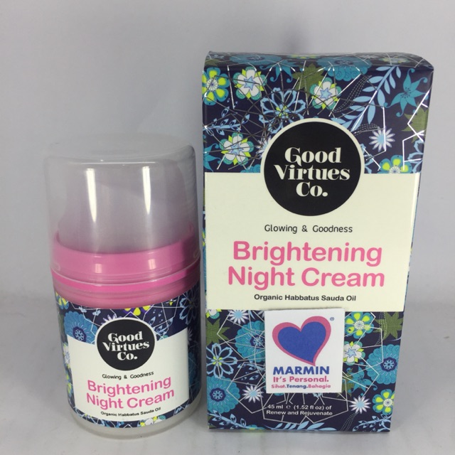 good virtues co brightening night cream