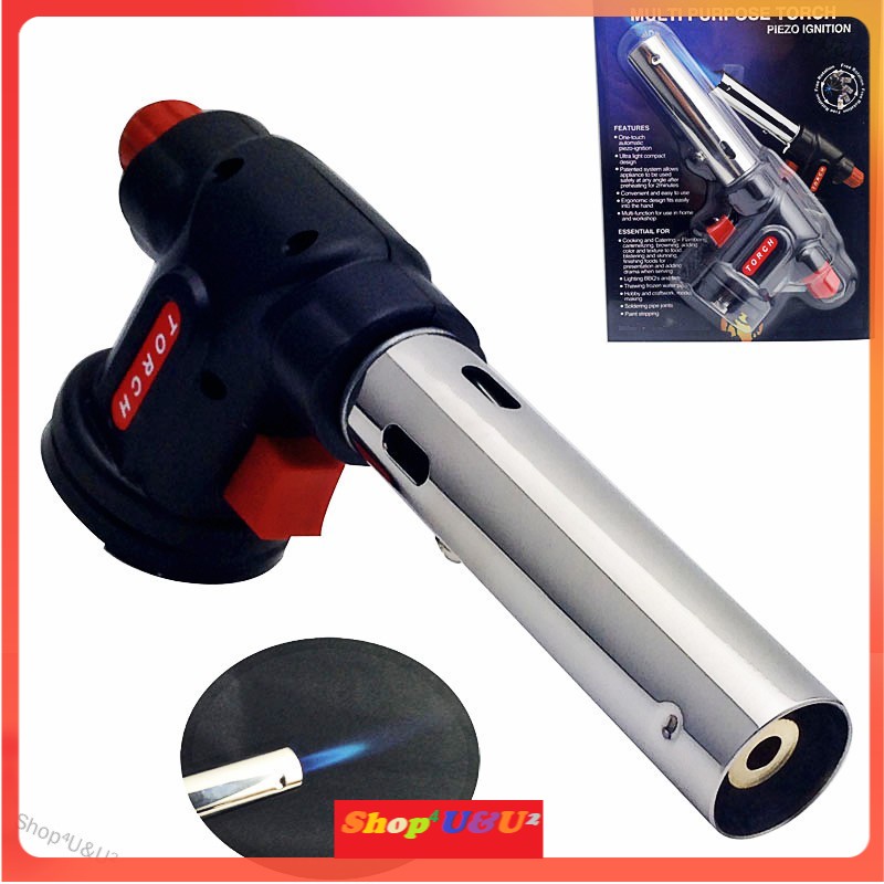 Multipurpose Barbecue Cooking Baking Butane Burner Electronic Ignition Fire Blow Torch