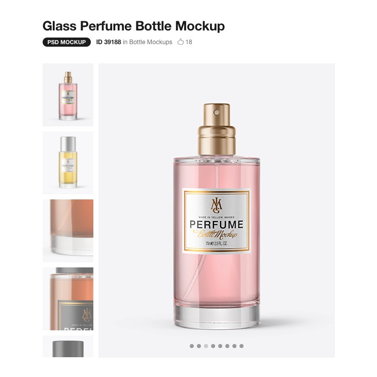 Glass Perfume Bottle Mockup Shopee Malaysia