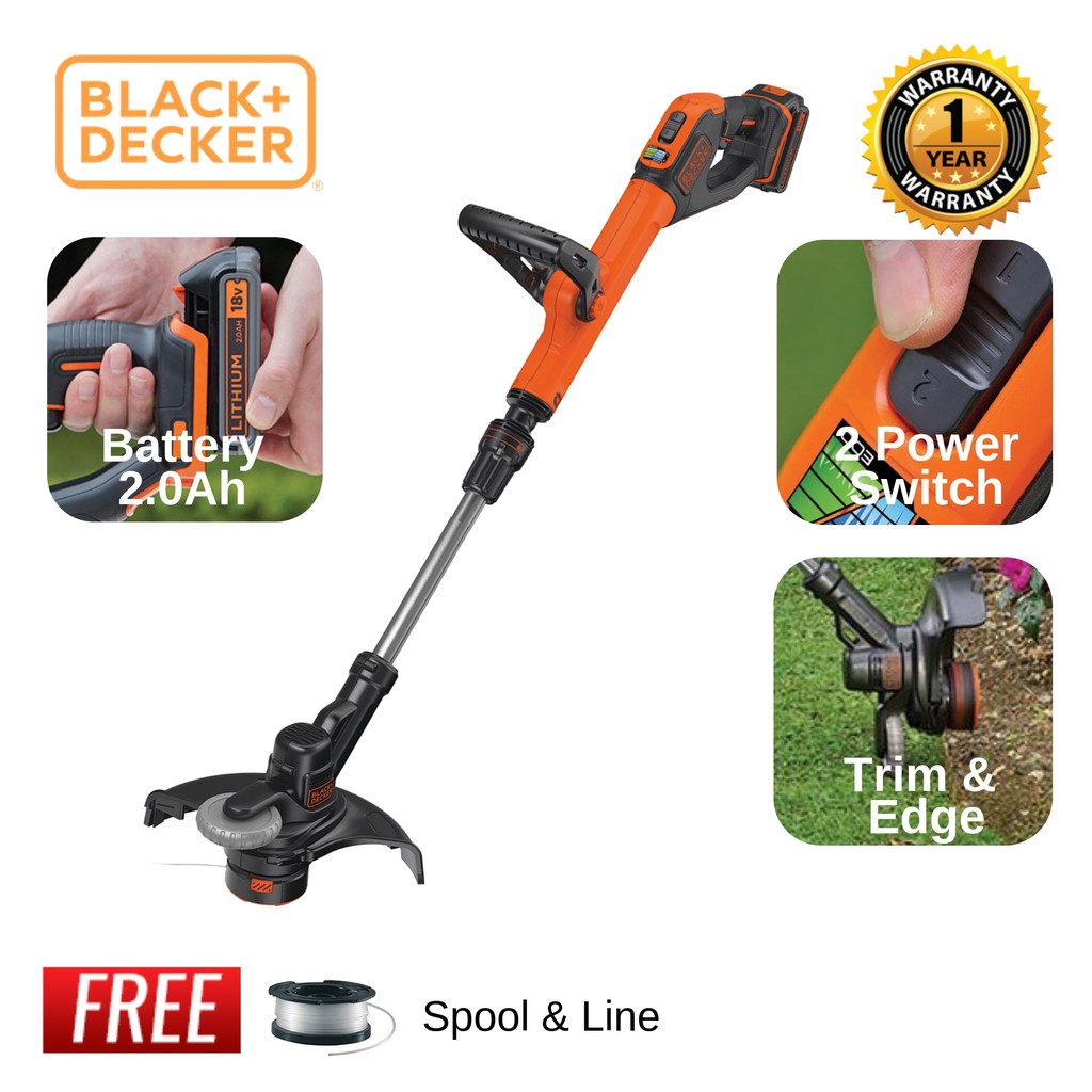 black & decker cordless grass trimmer