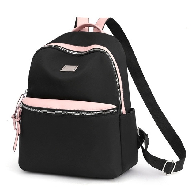 WOMEN'S BACKPACK WATERPROOF BACKPACK BLACK TA637B5 SAMERNA FASHION KOREA BACK CARRIER SCHOOL COLLEGE WORK TEENAGER RECENT BRANDED BATAM PREMIUM