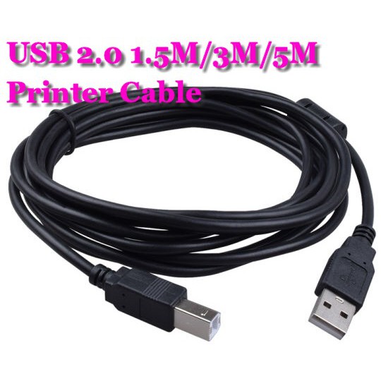 USB 2.0 Printer Cable 1.5meter 3meter 5meter for Canon/ Epson/ HP