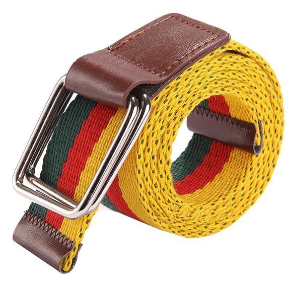 MILANDO Men Military Army Style Canvas Stylist Buckle Belt Tali Pinggang (Type 5)