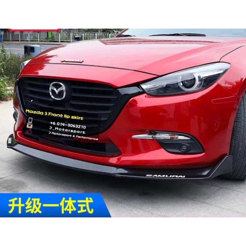 Mazda 3 Full Set Skirting Diffuser Gloss Black | Shopee Malaysia