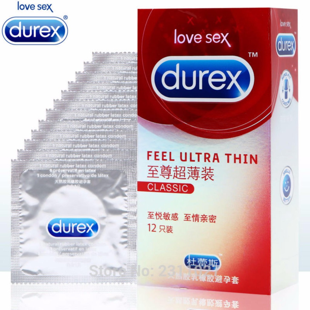 Durex Feel Ultra Thin Condom 12pcs/Box | Shopee Malaysia