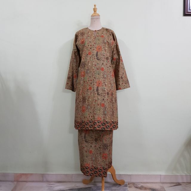 (READY STOCK) Baju Kurung Pahang Material Batik Exclusive By Imah ...